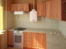 интериор на малка кухня с газов бойлер