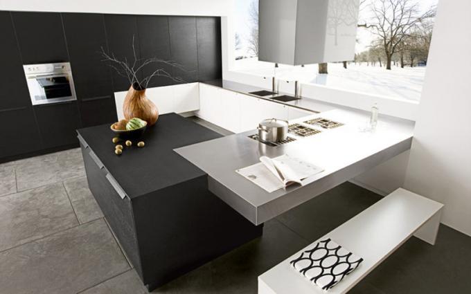 Черно-бяла кухня (57 снимки): как да създадете интериор със собствените си ръце, тапети, кухненски комплект, уреди, снимка, цена и видео уроци
