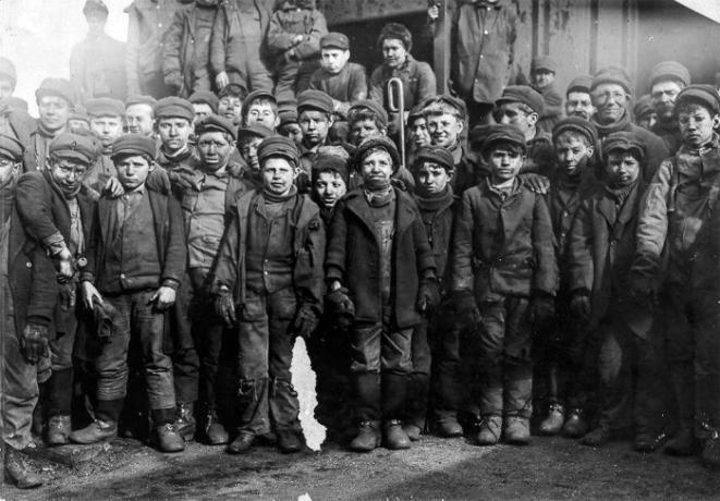 
Детски миньори в Съединените щати.