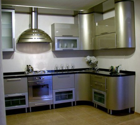 Ъглови мебели за кухнята (65 снимки) с мивка: направи си сам видео инструкции за монтаж, цена, снимка
