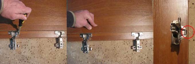Разстоянието между пантата и края на вратата не трябва да надвишава 5 мм