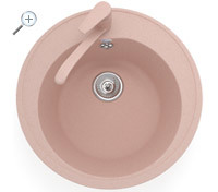 Кухненска мивка от камък POLYGRAN F, Русия. Цветовата гама включва повече от десет разновидности