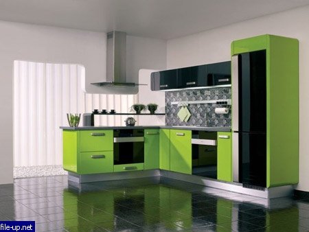 Черен и зелен дизайн