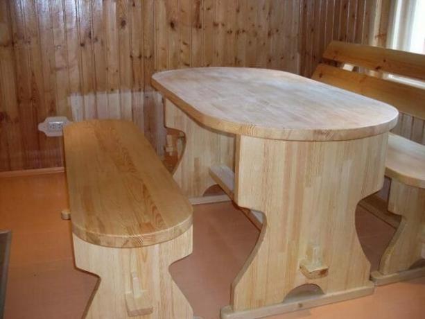 Мебел за баня от дърво