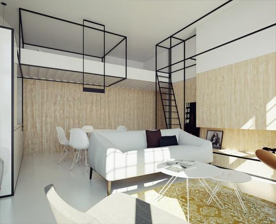 "Smart" реконструкция: odnushka 46 m² за семейство с две деца