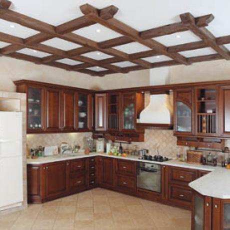 Декорация на тавана в кухнята (42 снимки) - какво да изберем?
