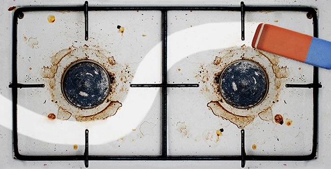Чистата печка визуално дава по-чиста кухня