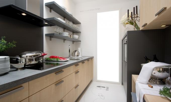 Дизайн на правоъгълна кухня (42 снимки) с площ от 9, 10, 12 кв. М, дизайн „направи си сам“: инструкции, фото и видео уроци, цена
