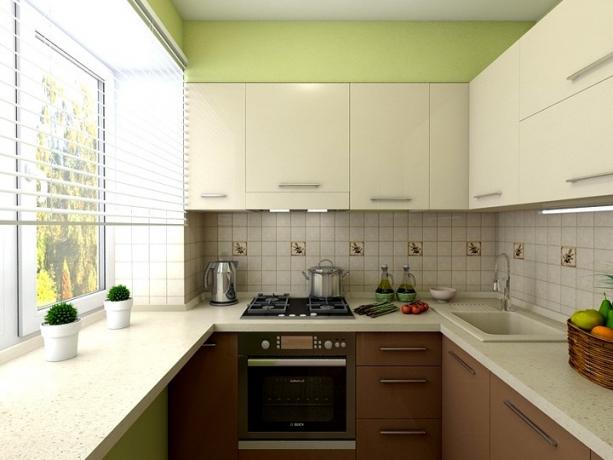 Минимално пространство и максимална полезна площ - това трябва да бъде кухнята в Хрушчов