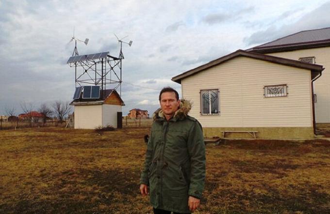 Жител на Кубан да се създаде автономна къща и отказа да електрическите мрежи