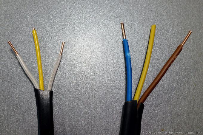 Подценяване раздел вени на захранващи кабели