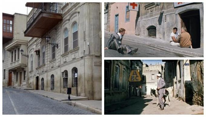  Най-интересният "чужд" комедия сцена "Diamond ръка" е заснет по улиците на Баку (Азербайджан). 